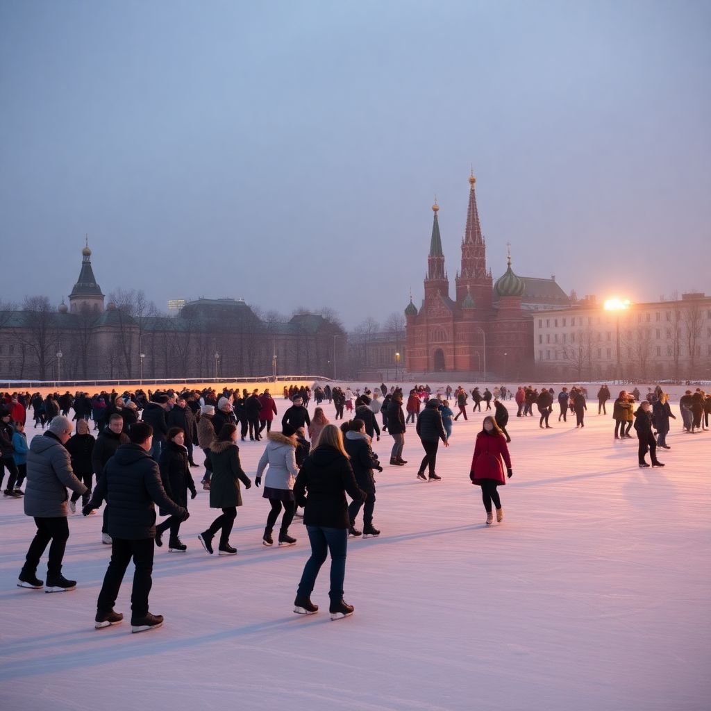 Рекордная тренировка по фигурному катанию в Лужниках: как 1370 человек вышли на лед