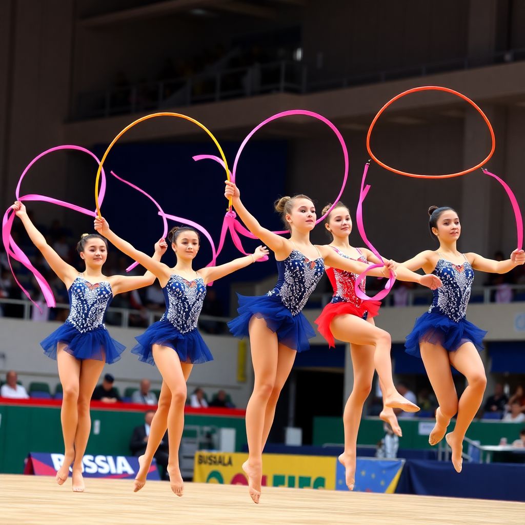 Российские звезды художественной гимнастики в liga iberdrola в Испании