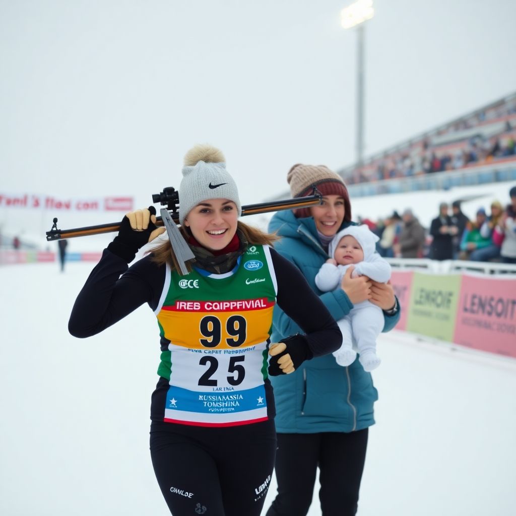 Анастасия Томшина: как чемпионка России по биатлону после декрета живет лучшую жизнь