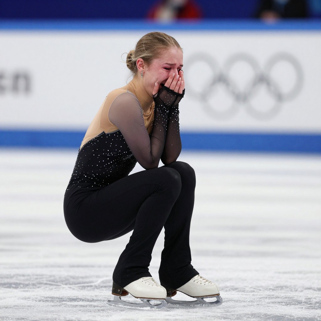 Камила Валиева расплакалась после проката произвольной программы на контрольных стартах